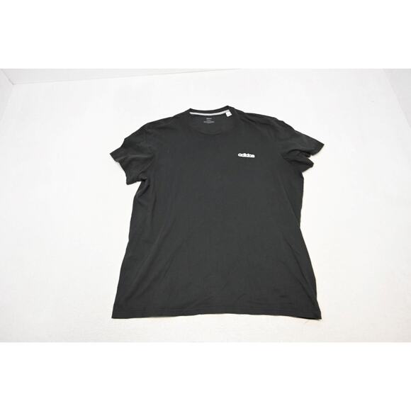 Adidas Tee T Shirt Athletic Black Short Sleeve Mens Size 2XL XXL - Picture 5 of 9